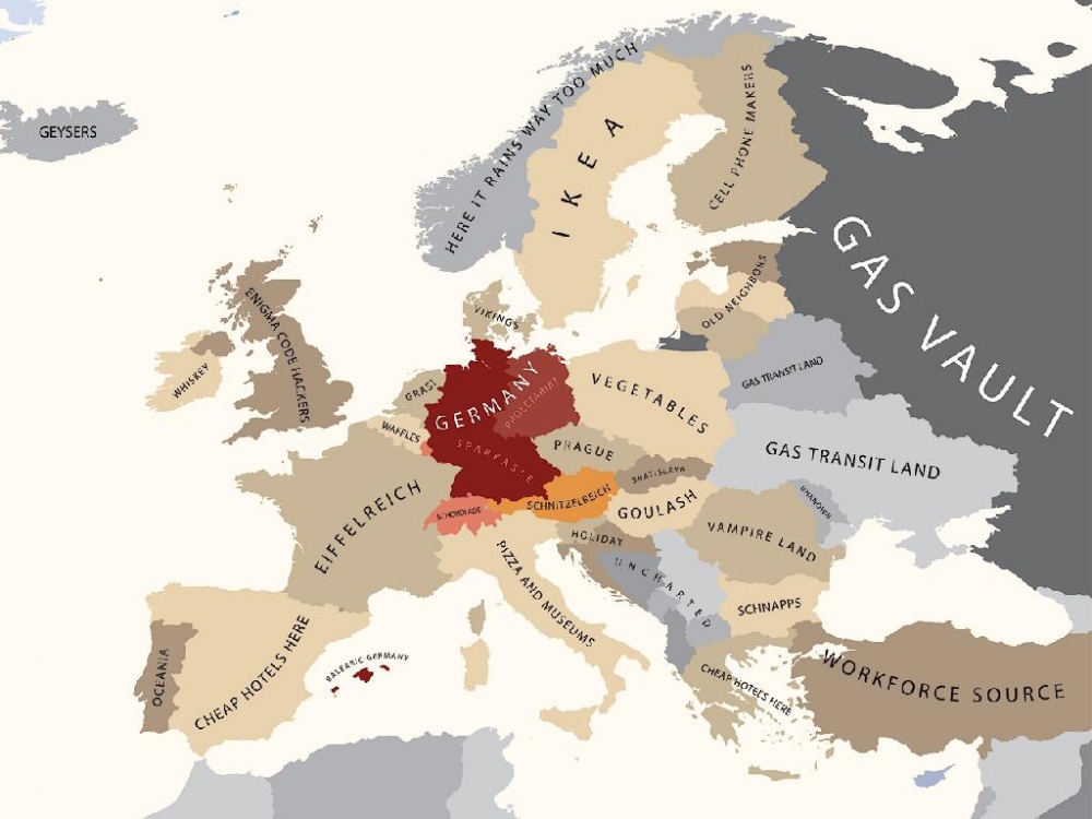 Стереотипная карта россии