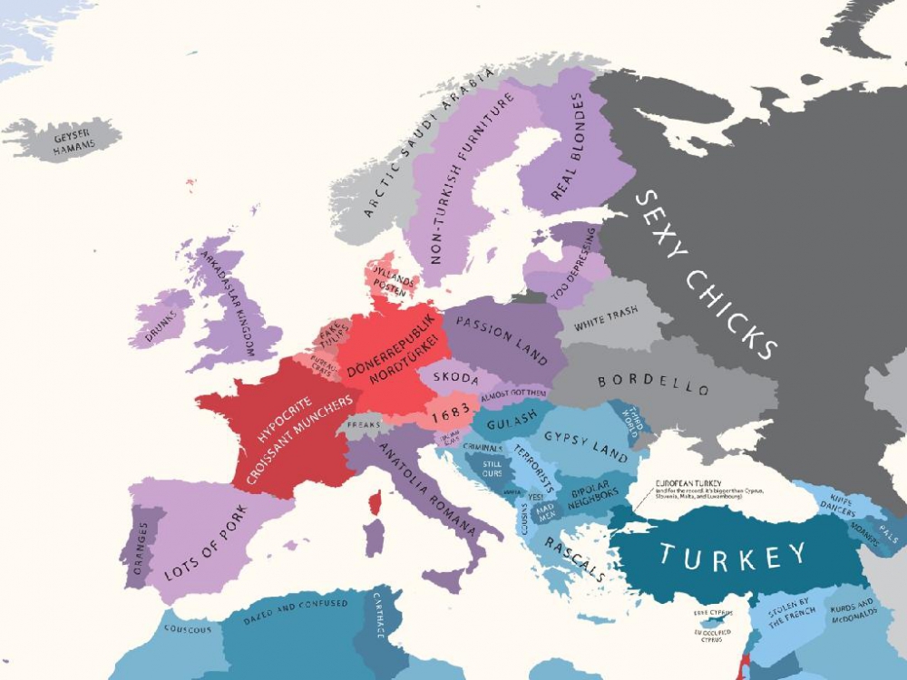 Стереотипная карта россии